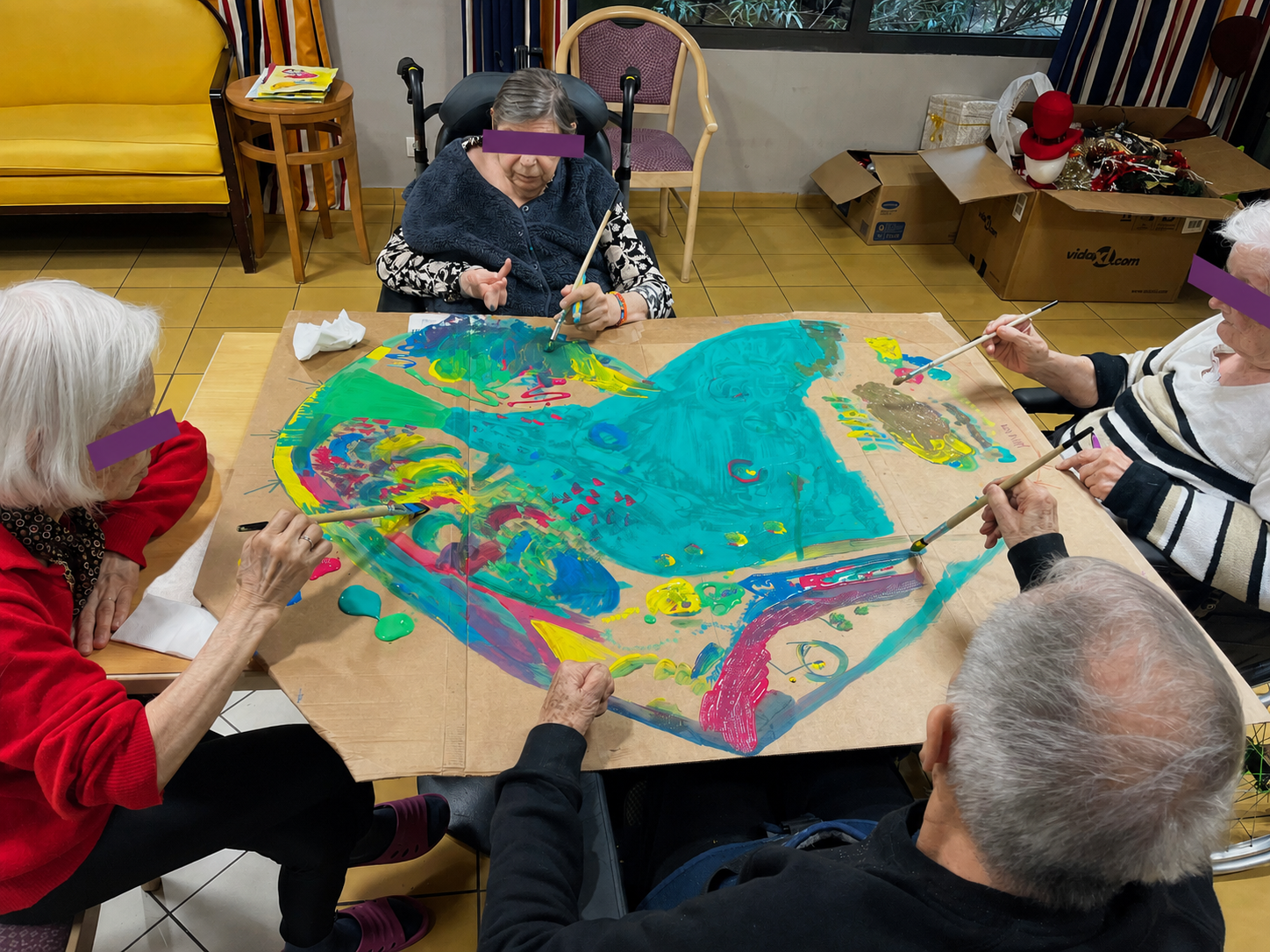 Création collective en art-thérapie