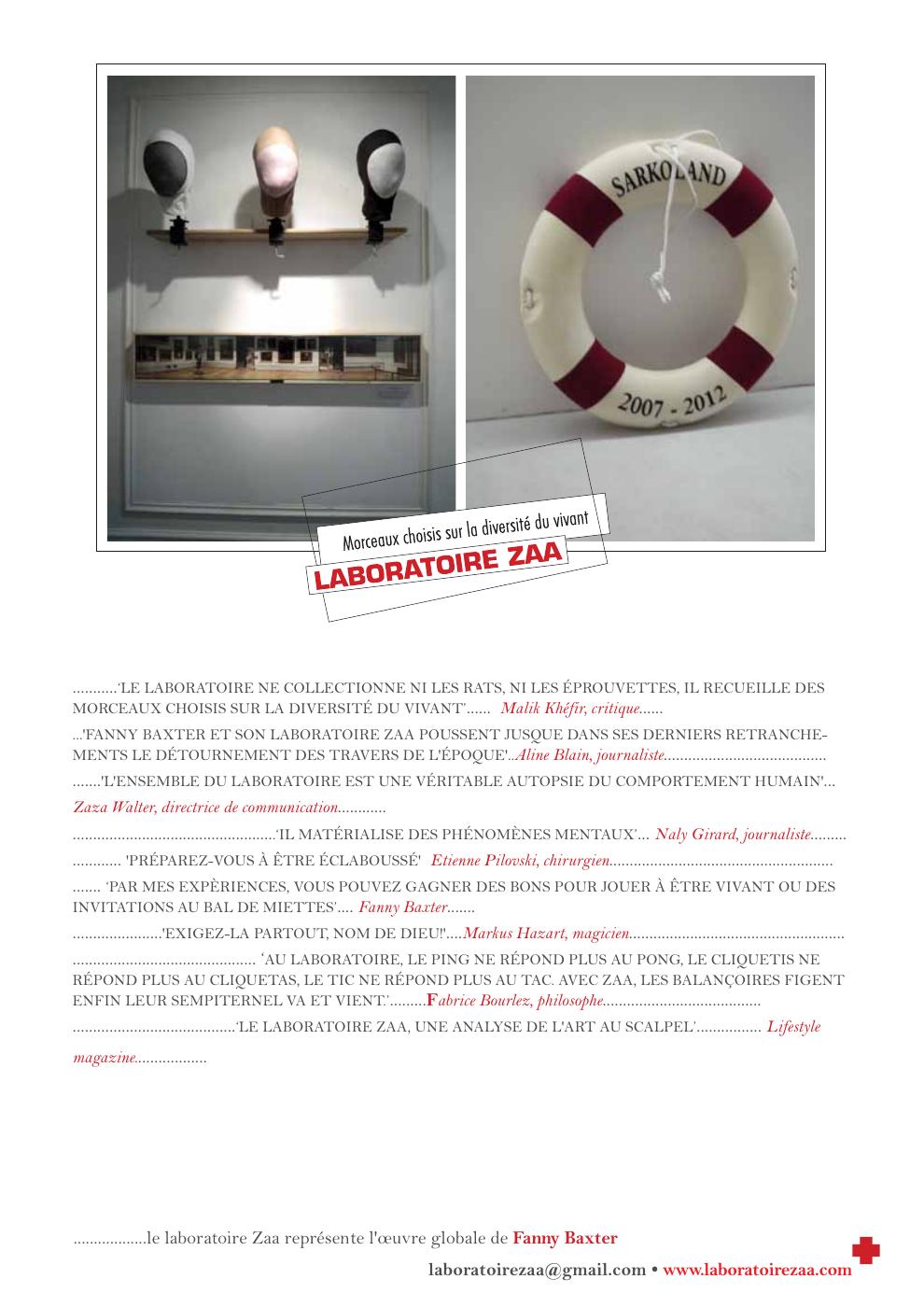 Laboratoire Zaa — document A4 Marseille