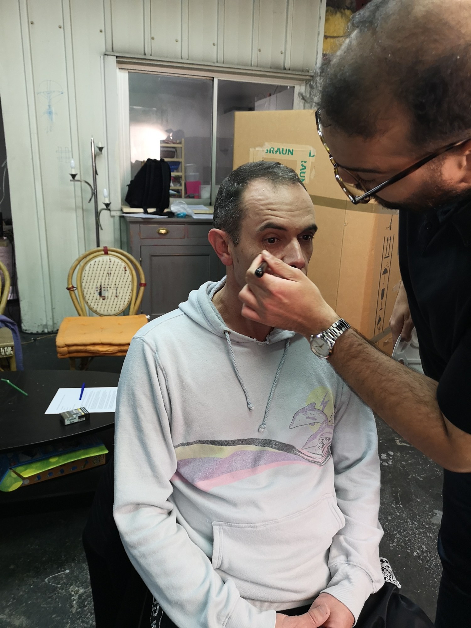 Studio photo — Arnaud Deschin, costume de performance, octobre 2018