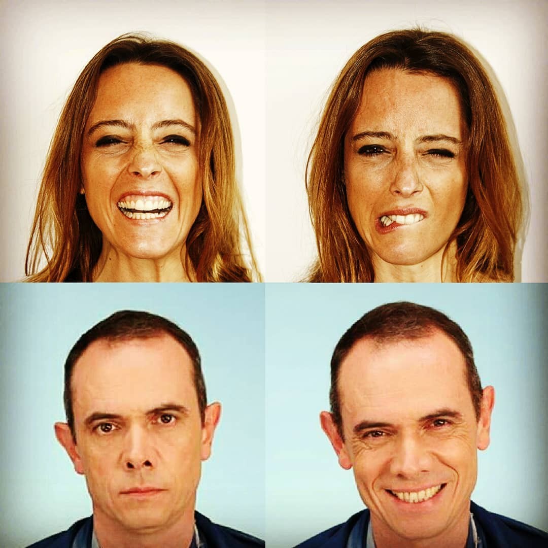 Quatre portraits — studio photo, En gare !