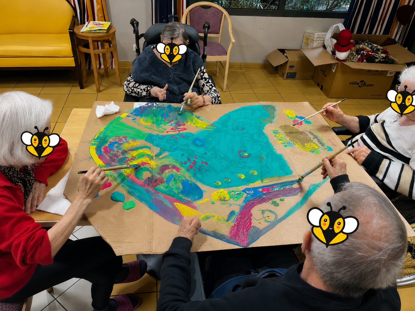Séance d’art-thérapie Aigle-Abeilles - photographie 4