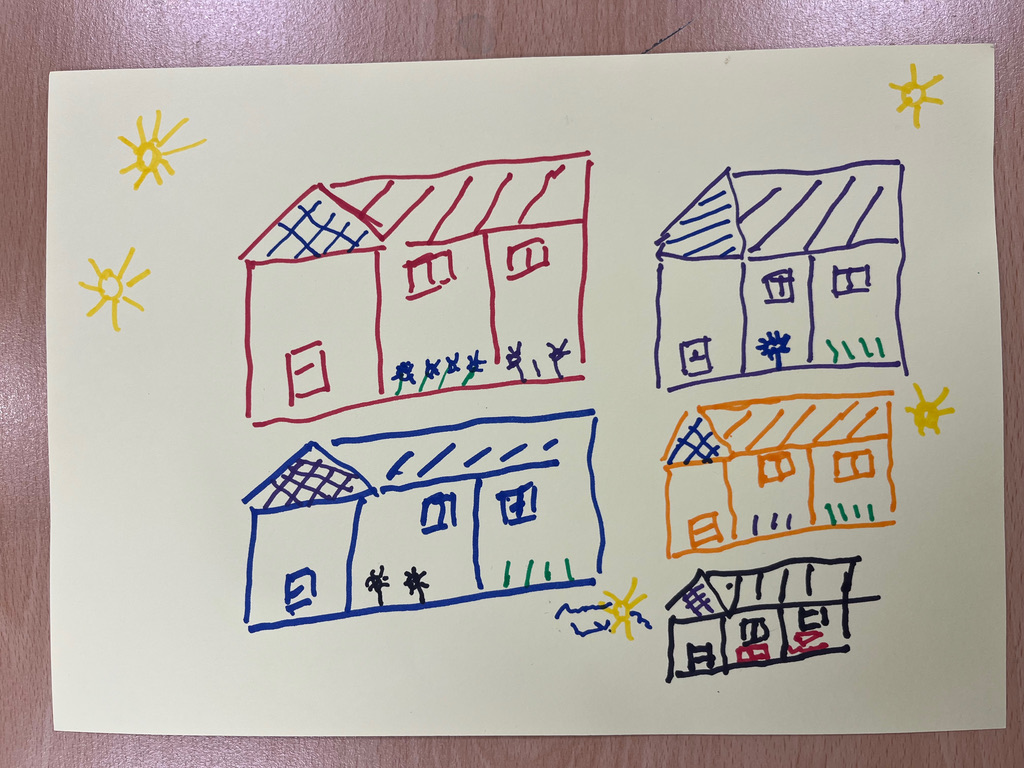 Dessin réalisé dans un atelier d’arts plastiques