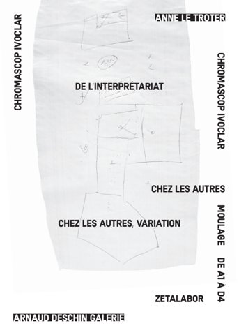 Arnaud Deschin Galerie — Flyers et cartons