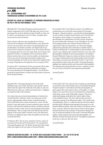 Véronique Bourgoin — Dossiers de presse
