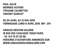 Arnaud Deschin Galerie — Flyers et cartons