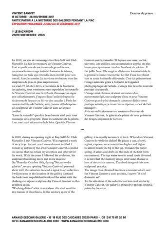 Vincent Ganivet — Dossiers de presse