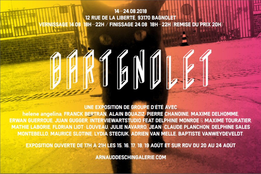 Carton original Bartgnolet, exposition du 14 au 24 août 2018