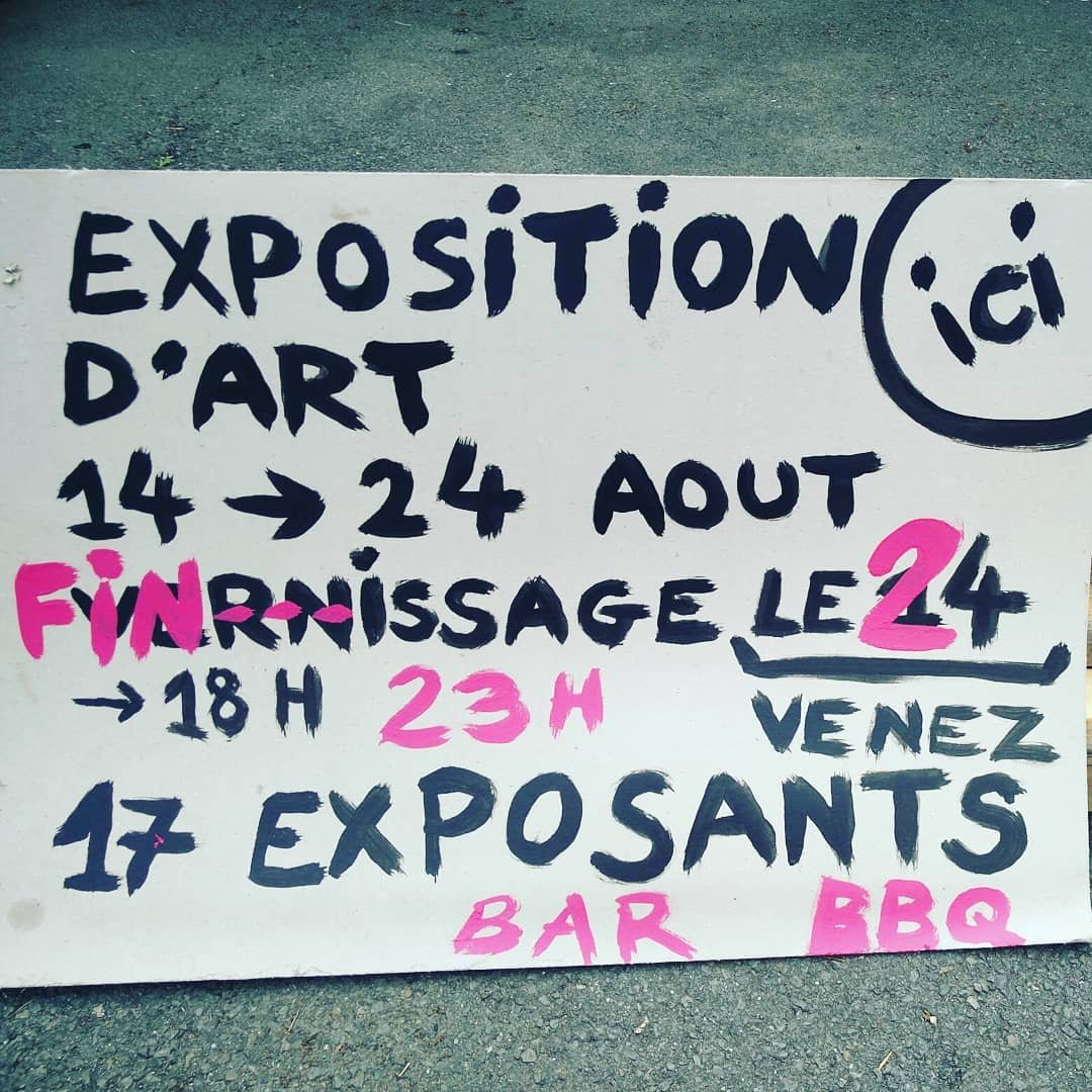 Annonce de l’exposition Bartgnolet et du finissage