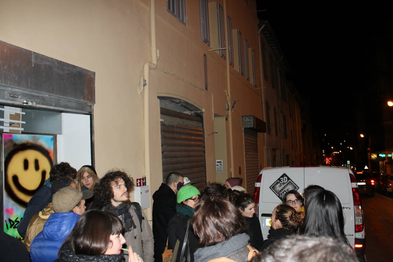 Ideal Corpus feat Matthieu Clainchard — vie du vernissage, La GAD Marseille, 2014