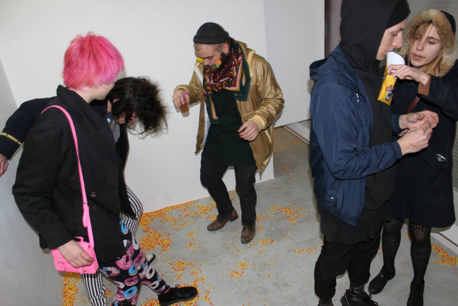 Ideal Corpus feat Matthieu Clainchard — vie du vernissage, La GAD Marseille, 2014